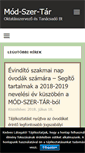 Mobile Screenshot of mod-szer-tar.hu
