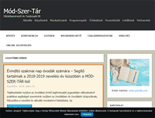 Tablet Screenshot of mod-szer-tar.hu